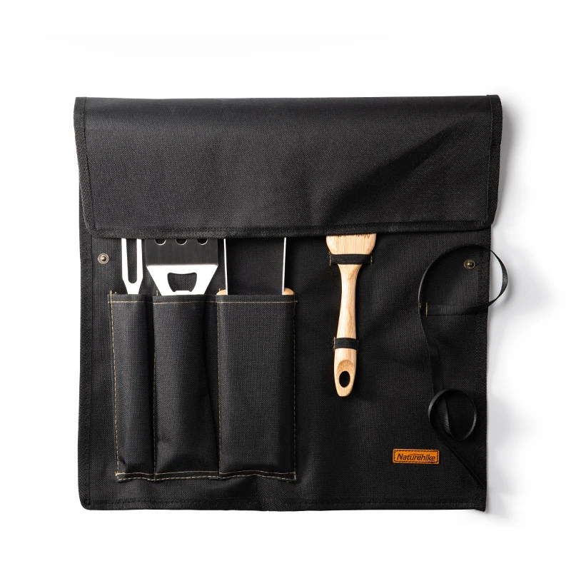 

Naturehike 4pcs Outdoor BBQ Kitchen Spatula Fried Shovel Sillicone Brush Wooden Handle BBQ Fork Clip DIY Grill Scraper NH20SK007