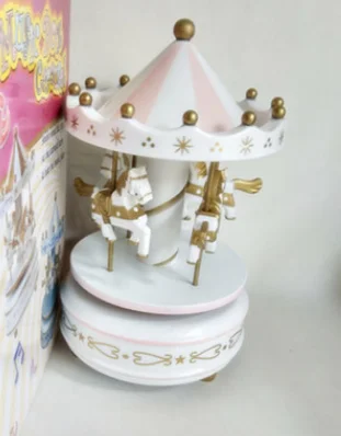 style 11 Круглые музыкальные шкатулки Merry-go-round, Геометрическая музыкальная декорация для детской комнаты, подарки унисекс, Деревянная Рождественская карусель, коробка для дома, декорация lf676 - Цвет: style 11