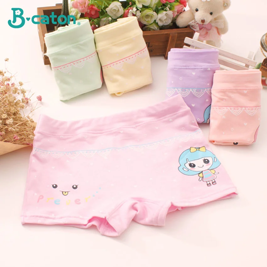 Girls 1 pc random Новое Модное детское нижнее белье, детские трусики, трусы для девочек, нижнее белье для мальчиков, милые трусики с рисунками из мультфильмов, мягкая и эластичная одежда для детей - Цвет: Girls 1 pc random