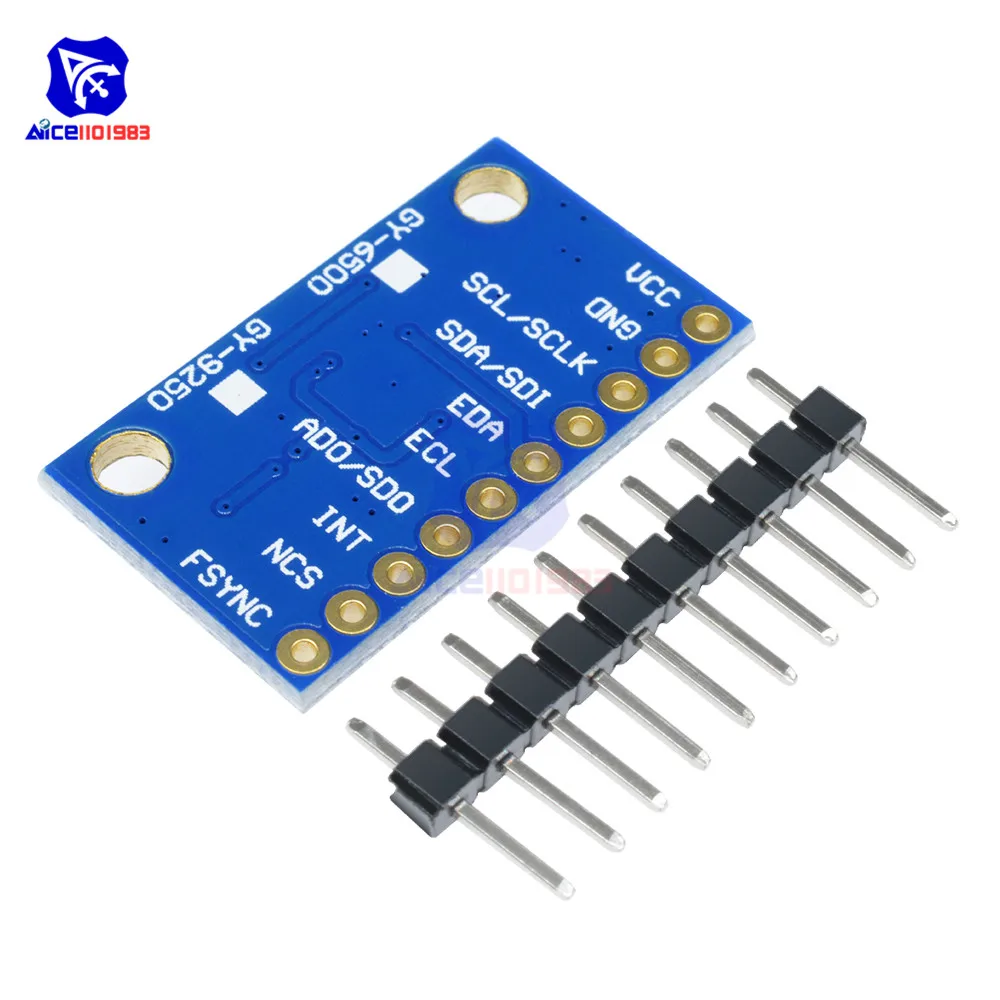 Diymore GY-6500/9250 IIC I2C SPI 6-осевой гироскоп акселерометр сенсорный модуль для Arduino
