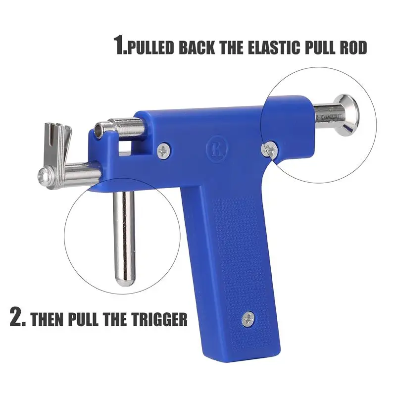 Пистолет для пирсинга из нержавеющей стали набор инструментов безболезненного