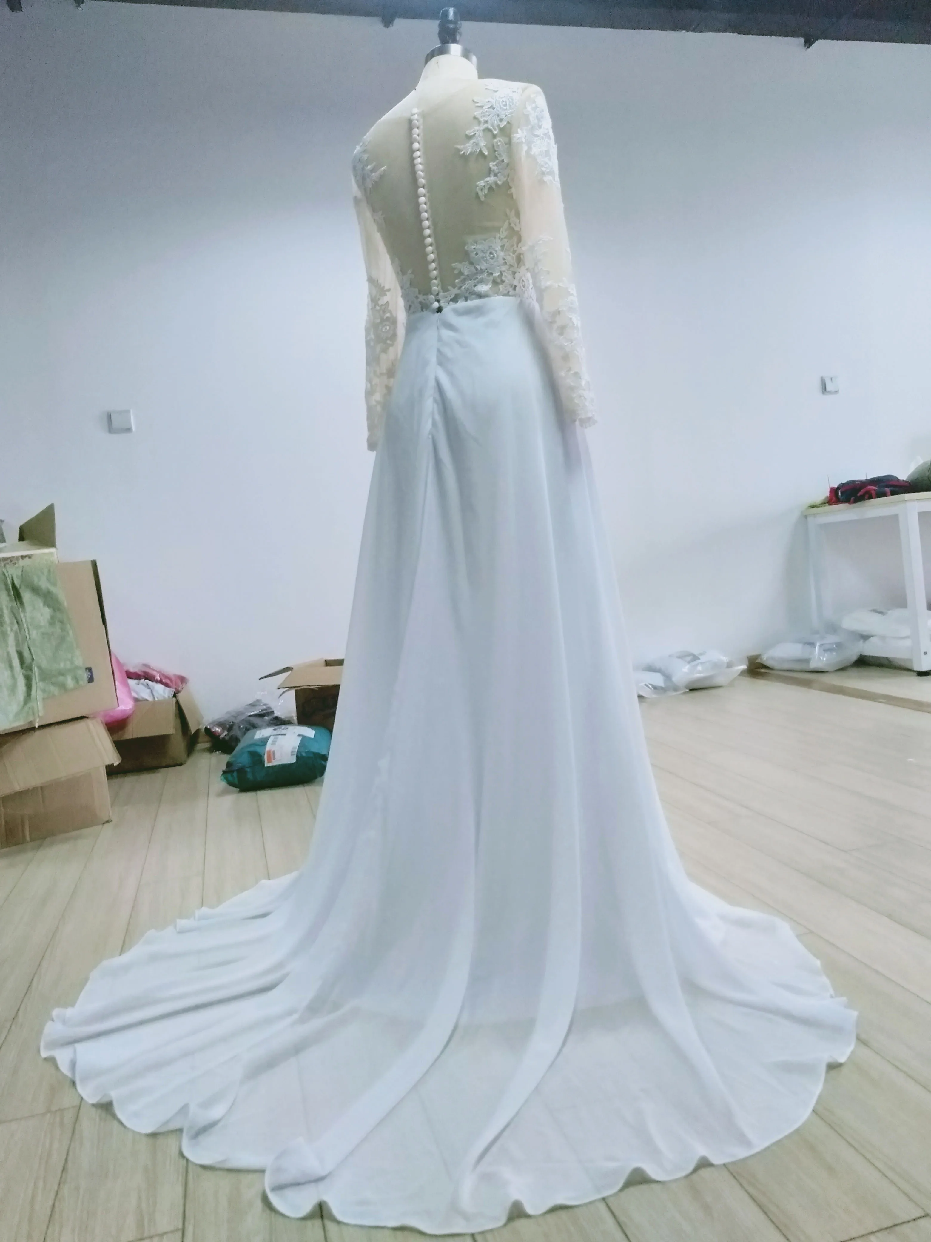 Русалка Кружева свадебное платье 2019 без рукавов Вырез сердечком платья для