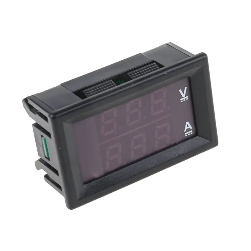 2020 Новый светодиодный Ампер Двойной Цифровой Вольтметр Манометр 0 28 ''DC 100 в 10A