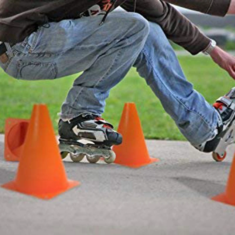 7 дюймовый Пластик дорожных конусов (6 шт. в комплекте) Многоцелевой конус