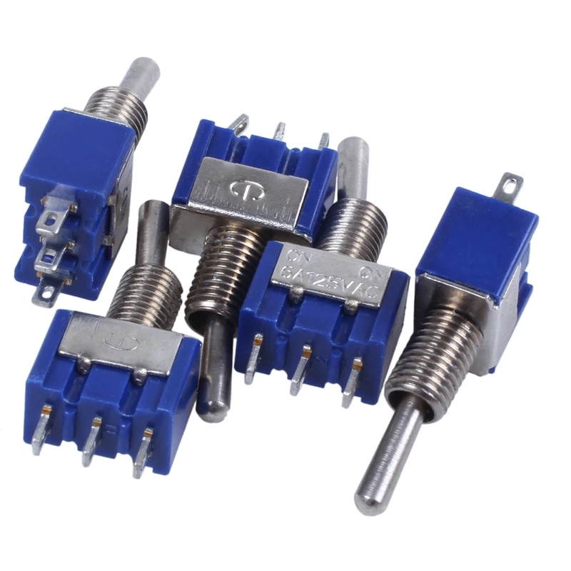5 шт. AC 3A/250V 6A/125V ON/ON SPDT Mini 2 позиционный запирающий переключатель | Обустройство