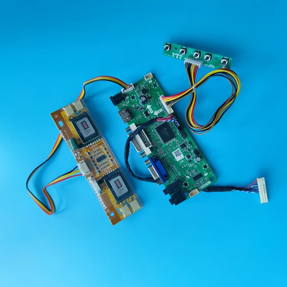 Комплект для LM190E08 DVI VGA LVDS 4 лампы DIY HDMI-совместимый M.NT68676 30pin 1280X1024 драйвер платы