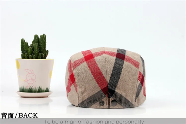 

Classic Englad Style Plaid Berets Caps For Men Women Casual Unisex Sports Caps Cotton Berets Hats Boina Casquette Flat Cap