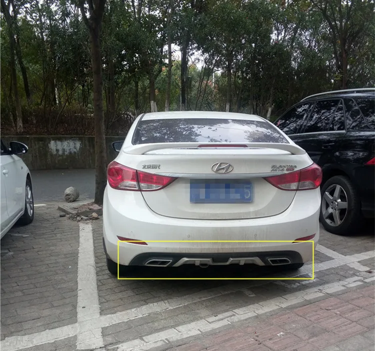 Для Hyundai Elantra задний спойлер ABS бампер диффузор защитные бамперы для 2012 2015 After chrome