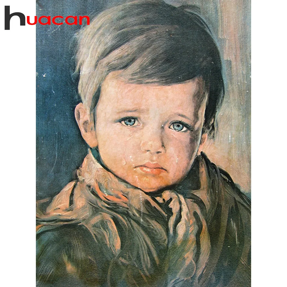 Картина Huacan с бриллиантами для мальчиков портрет Новые квадратные/круглые камни