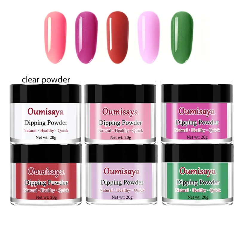 20 г/шт. Oumisaya Nail Dip порошок цвета, Dip системы первой необходимости, без запаха и здоровый(нет необходимости УФ/светодиодный светильник лампы лечения - Цвет: colors set3