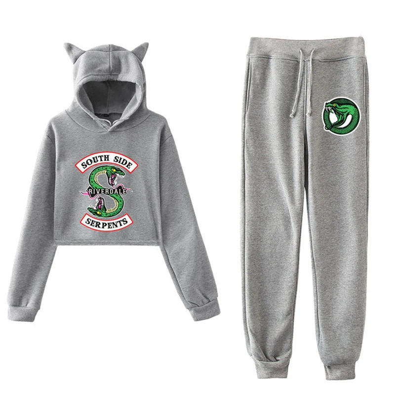 Женский костюм с капюшоном и брюками для косплея Саут сайд ривердейл|Женские