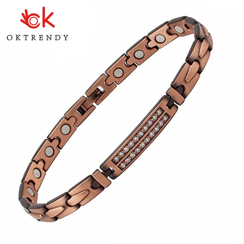 Oktrendy голограмма из чистой меди магнитный терапевтический браслет облегчение