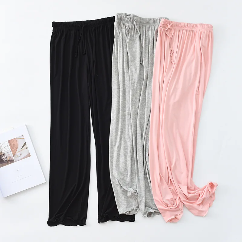 New Women's Modal Trousers Thin Section Spring Summer Home Pants M-XXL Plus Size Home Pants Casual Trousers Pajama Pants