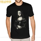 Футболка мужская классическая с коротким рукавом, модная тенниска Моны Лизы Ренессанса, недорогая майка в стиле Харадзюку, большие размеры