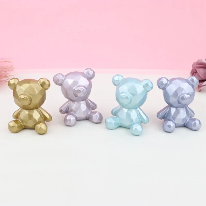 

1Pc Korea Cute Panda Cartoon Bear Model Small Statue Car Figurine Crafts Garden Figure Ornament DIY Miniatures HappyBithday Gift