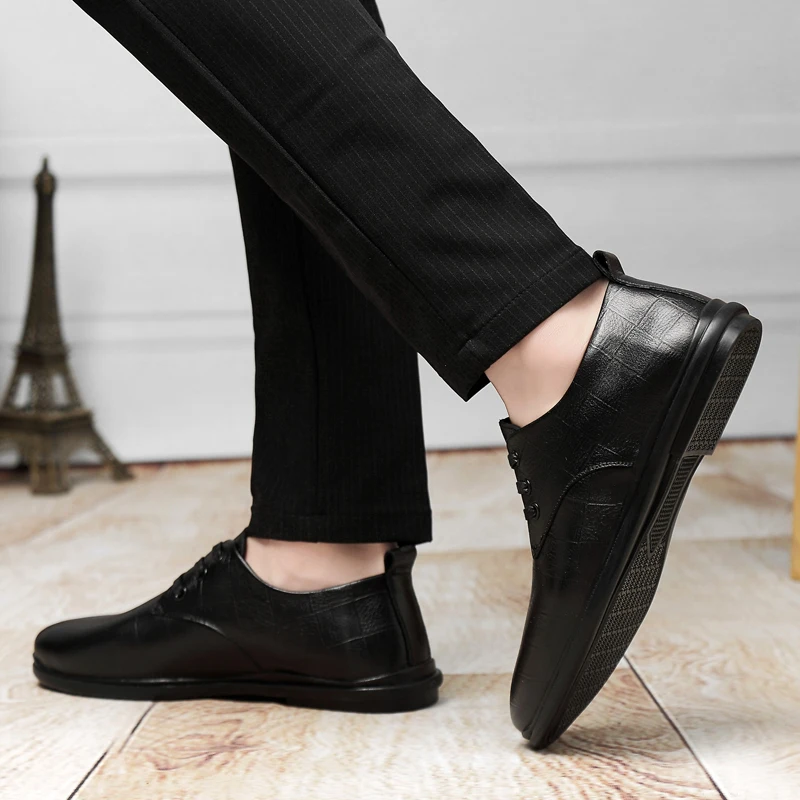 

Italian Oxford Shoes Men Luxury Mens genuine Leather Wedding party Shoes Mens Pointed Toe Dress business Shoes Classic Derbies