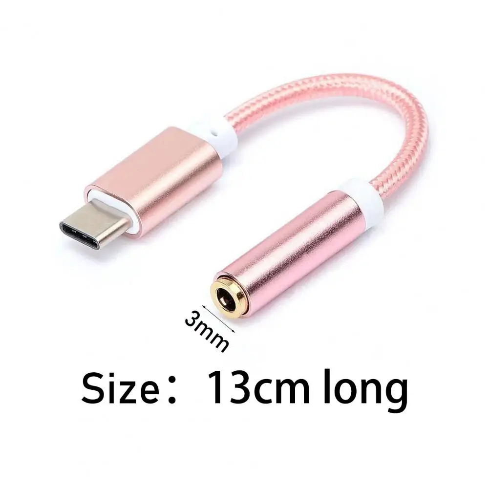 

Adapter Cable Anti-corrosion 3.5mm Metal Type-c Earphone Adapter for Phone