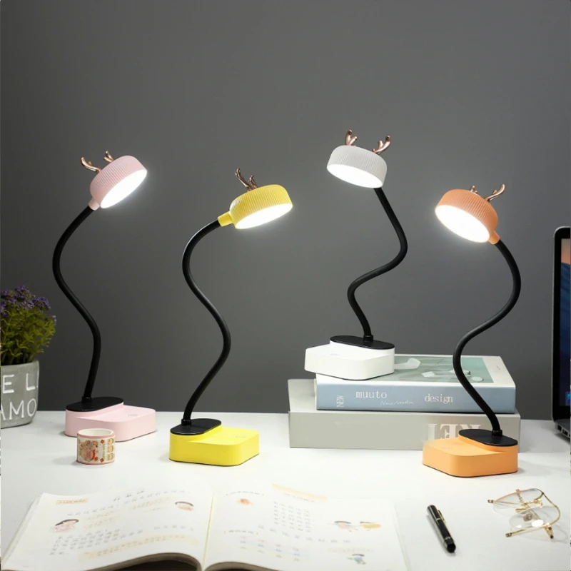 

Touch Led Student Study Eye Protection Desk Lamp Children USB Mini Rotatable Bedside Night Light, 3 Levels Drop shipping