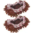 2 шт., пылеочиститель для пола, с цветочным дизайном