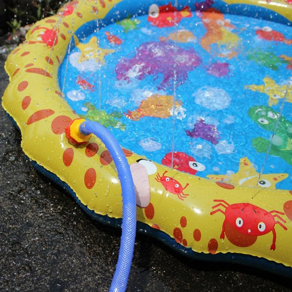 1 м коврик для воды детский ПВХ уличный пляжный игровой надувной спрей рук и глаз
