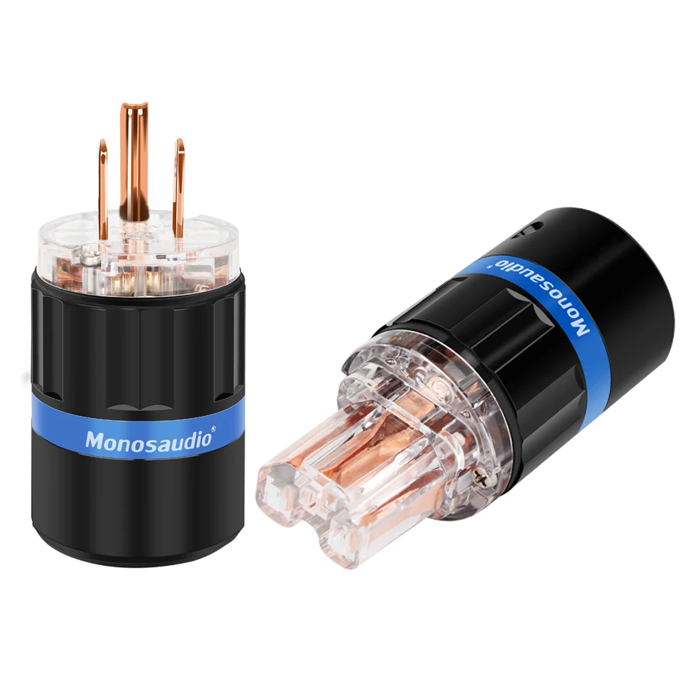 Monosaudio M105/F105 High End US Pure Copper AC Power Plug Adapter Connector 250V 16A Hifi | Электроника