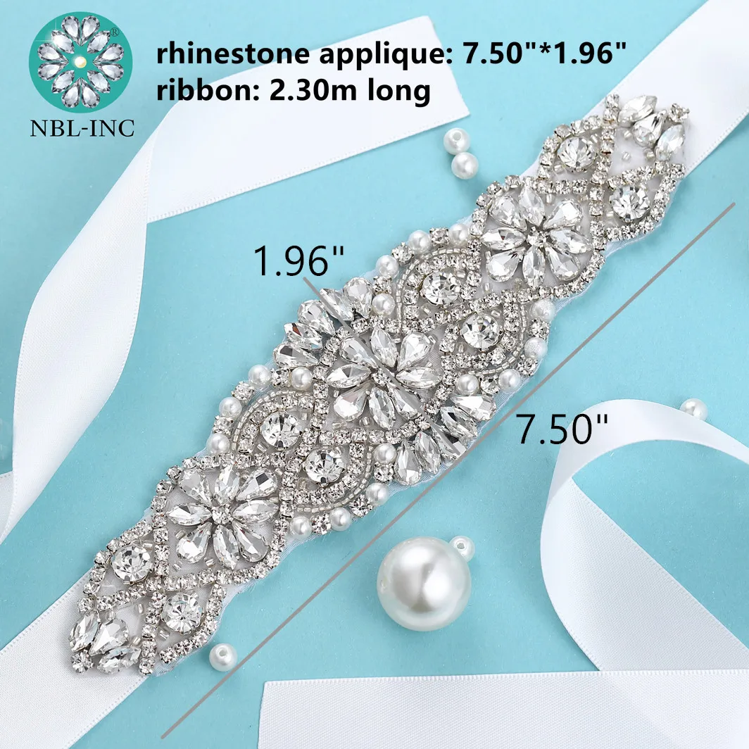 (1PC) Rhinestones bridal belt diamond wedding dress belt with crystal wedding sash for wedding dress accessories WDD1043