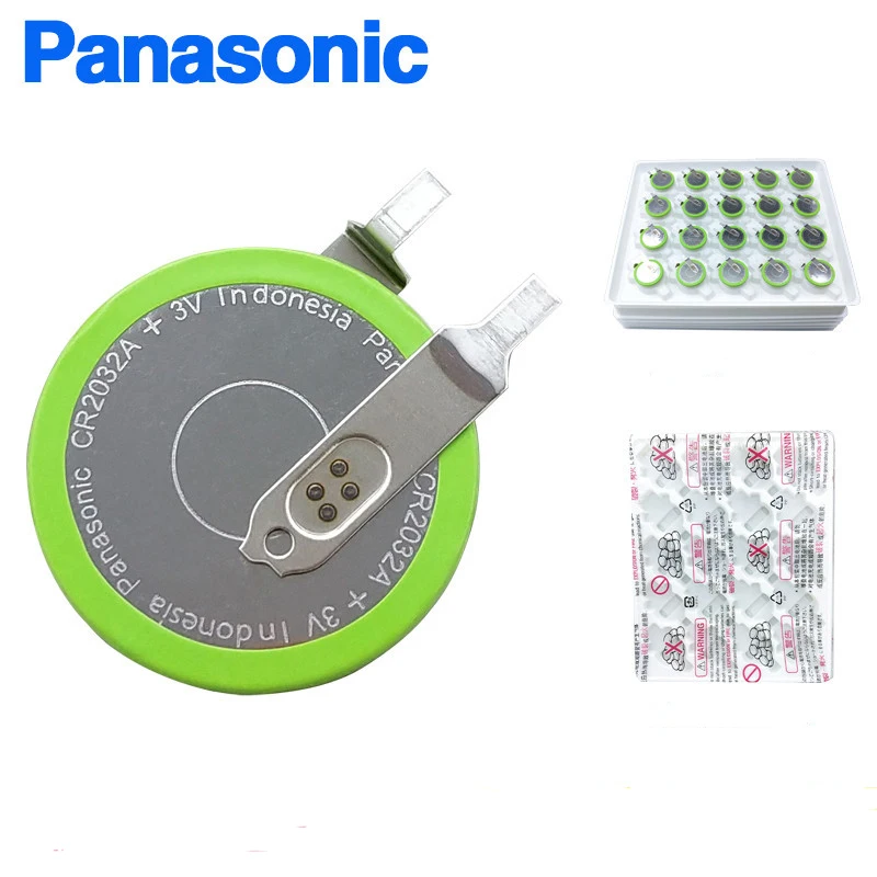 

2 шт./лот Panasonic CR2032A 3V давление в шинах автомобиля аккумулятор к высоким температурам Кнопка батарейки-таблетки сотовый CR2032A/вентилятор