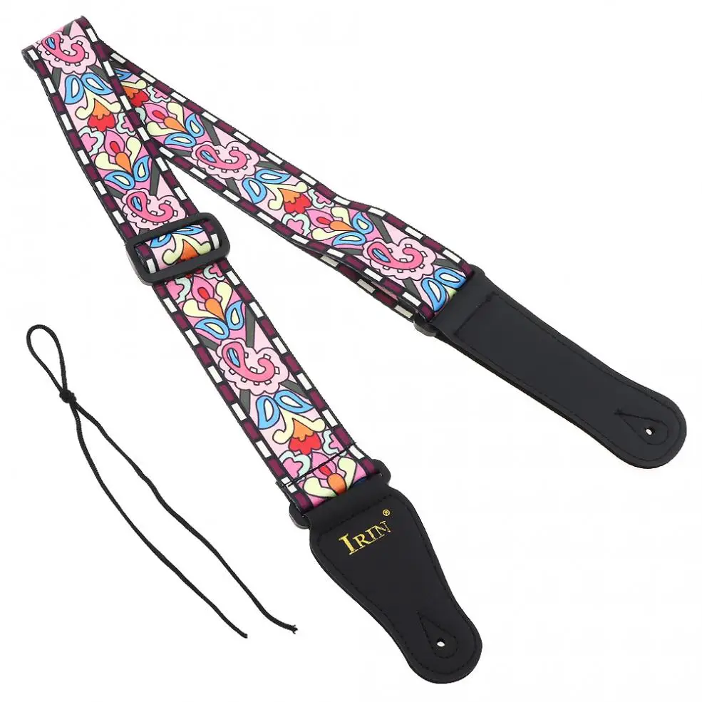 Регулируемый ремень для гитары аксессуары с цветочным рисунком в национальном
