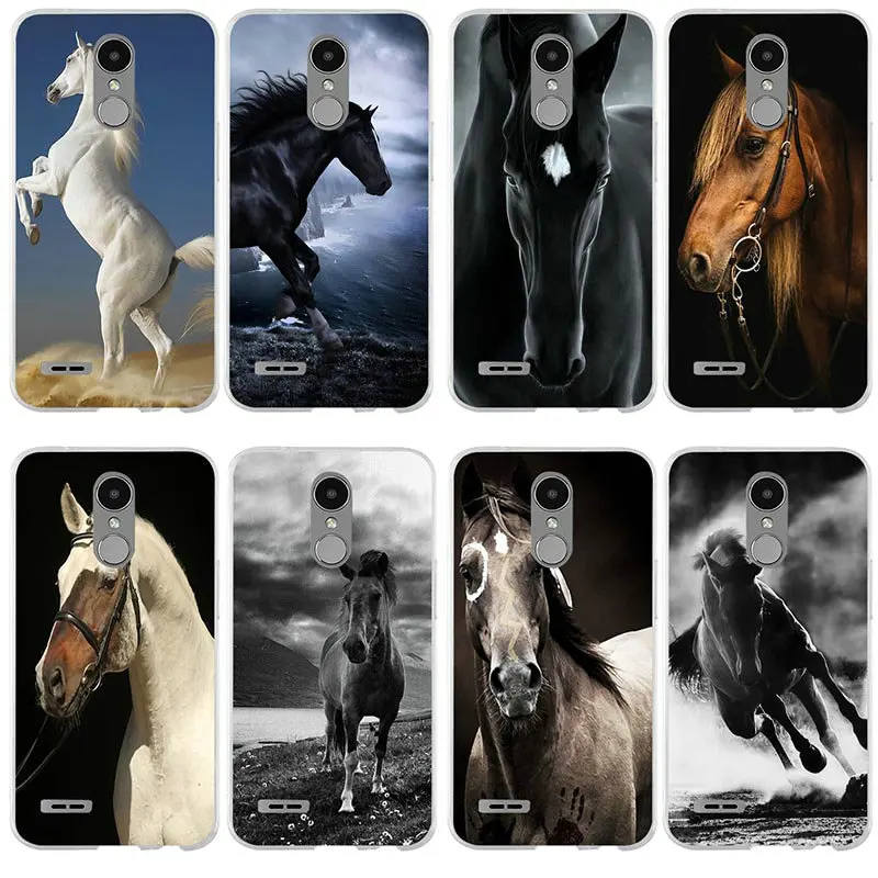 Soft Silicone Phone Cases for LG V10 V20 V30 V40 K40 K50 Q6 Q7 Q8 Q60 X Power 2 3 Nexus 5 5X Stylus Amazing Horse Animal |