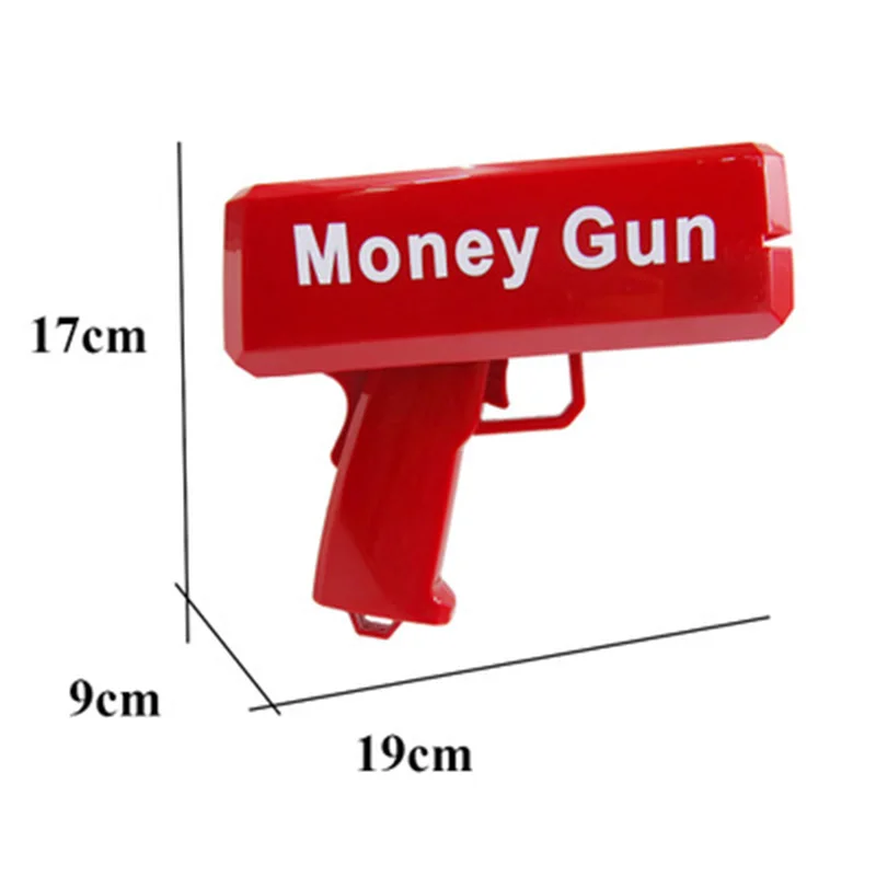 100pcs cash cannon banknote super money gun toys party game outdoor fashion gift party supply make it funny for children gift free global shipping