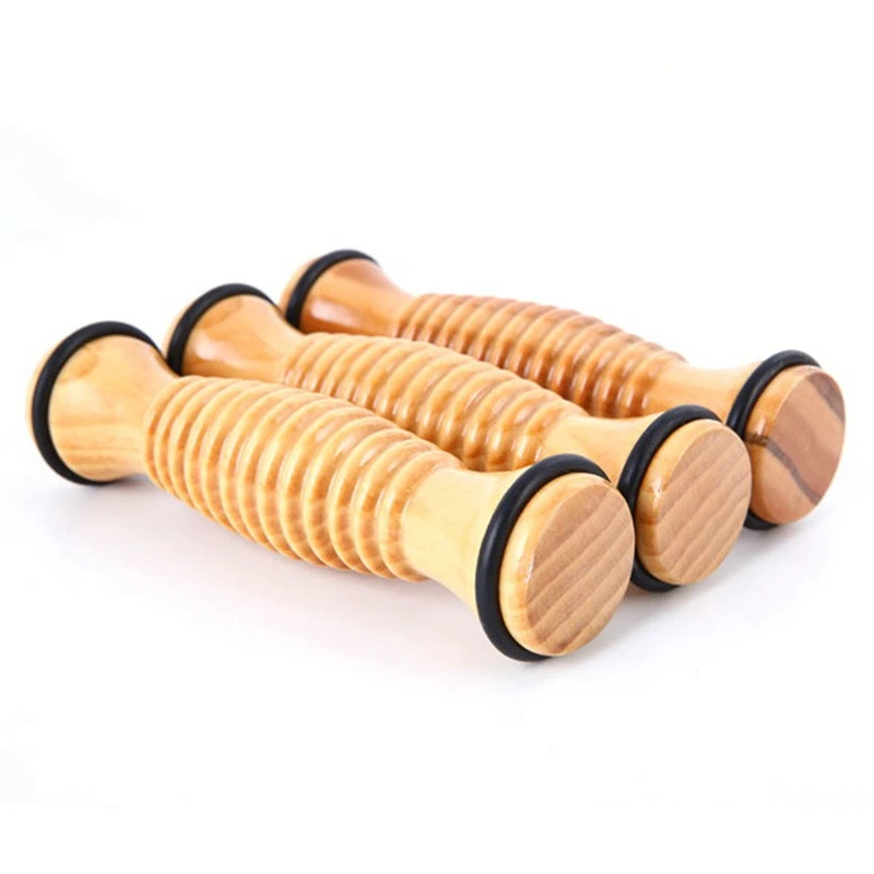 

Wooden Muscle Roller Stick Body Massage Roller Yoga Stick Relieving Muscle Massage Roller