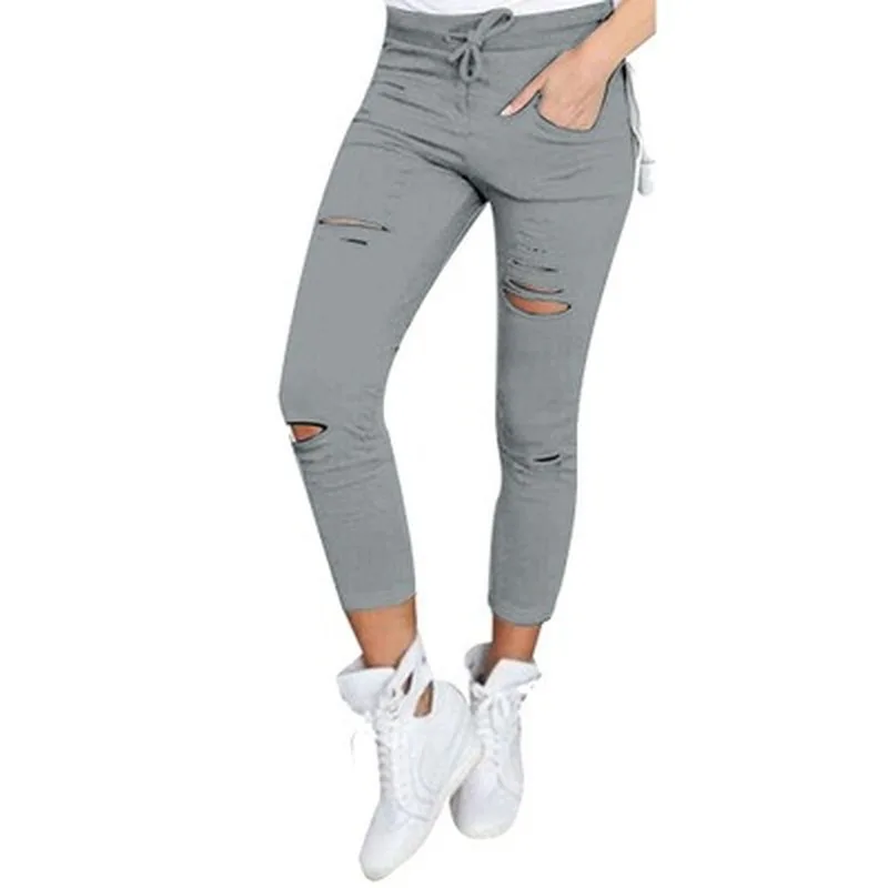 

Ripped Trousers New Ripped Jeans For Women Women Big Size Stretch Pencil Pants Leggings Women Jeans Clothes For Women
