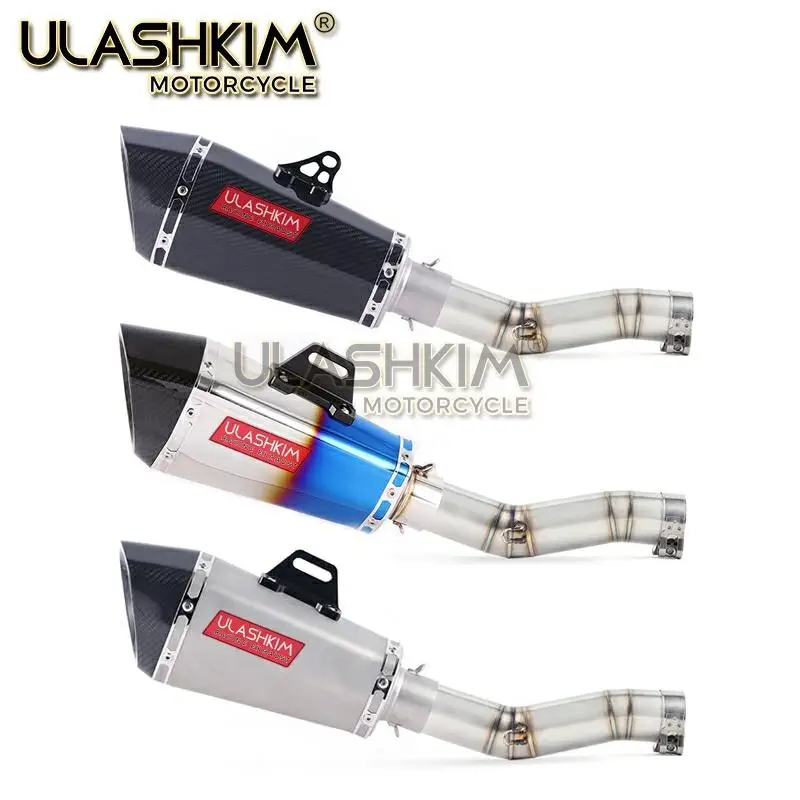 Мотоцикл Полная выхлопная средняя труба без шнуровки для Suzuki GSXR600 Gsxr700 Gsxr750 K7 GSX R700