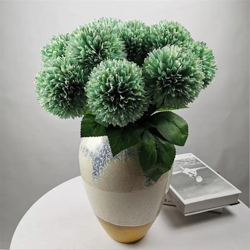 Искусственный Одуванчик (5 головок/бутон) длина 33 46 дюйма имитация сиреневого