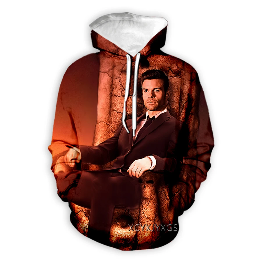 Новинка мужские/женские толстовки с 3D принтом Elijah Mikaelson Модный свитшот длинным