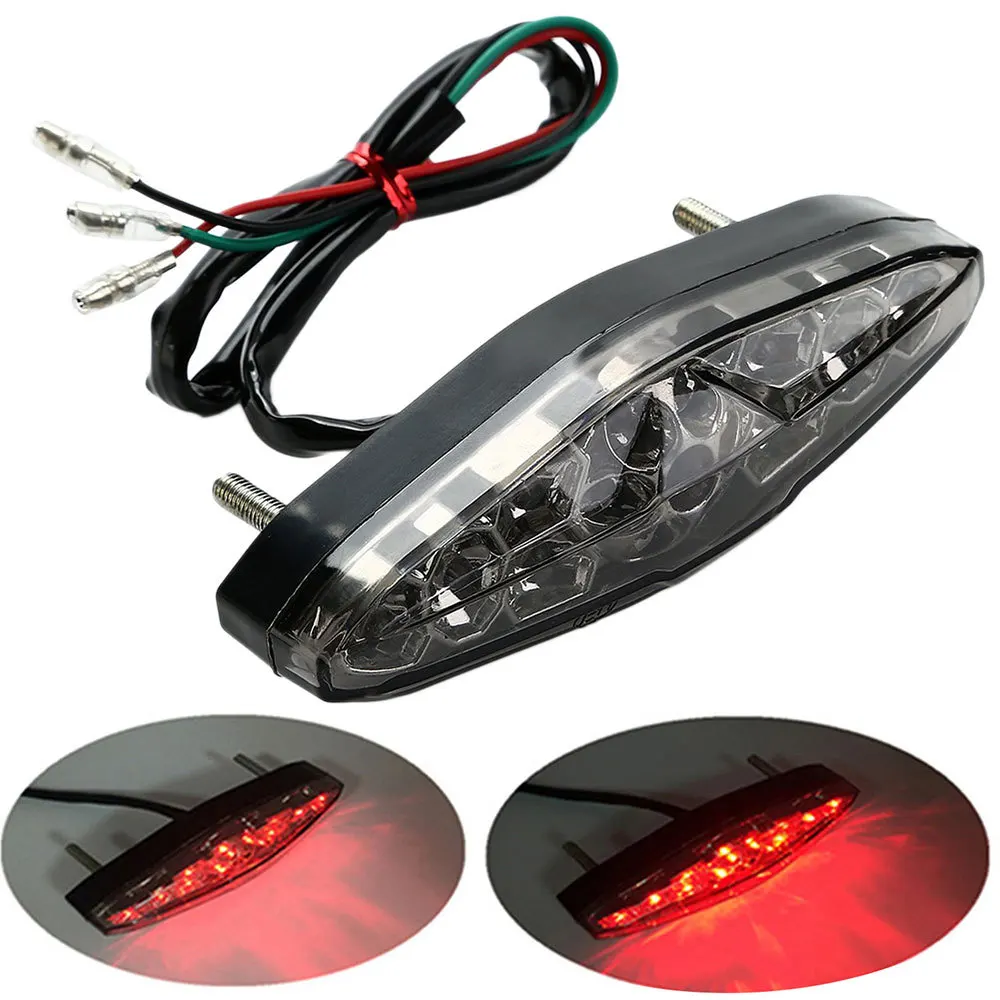 

Motorcycle Rear Tail Stop Red Light Lamp Dirt Taillight Rear Lamp Braking Light Auto Accessories Motorcycle Decorative Lamp