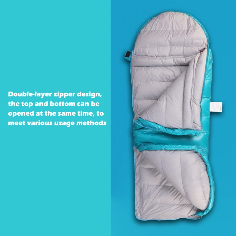 AEGISMAX KID Series Outdoor camping Nylon Urltra-light keep warm Goose Down children Spring and Autumn Sleeping Bag | Спорт и