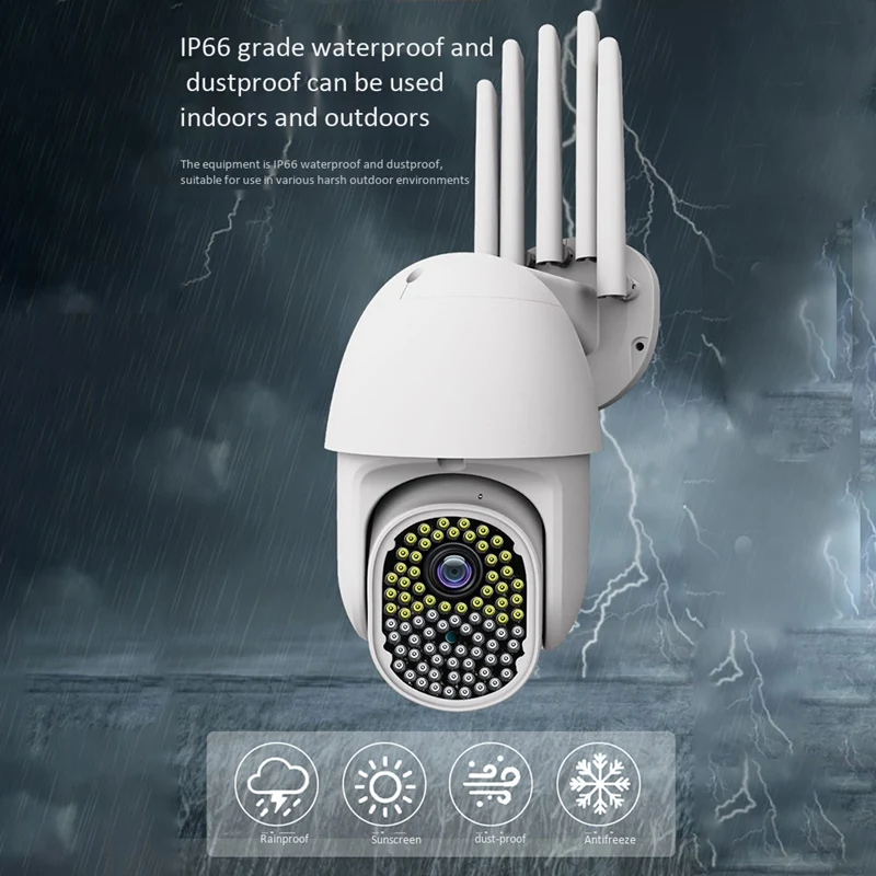 

360 Degree Wireless PTZ Outdoor Waterproof Ball Machine Camera Security Network WiFi HD Monitoring Camera