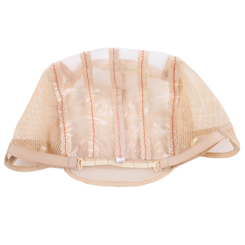 5 шт./лот пластиковая сетчатая Крышка для парика с регулируемым ремешком