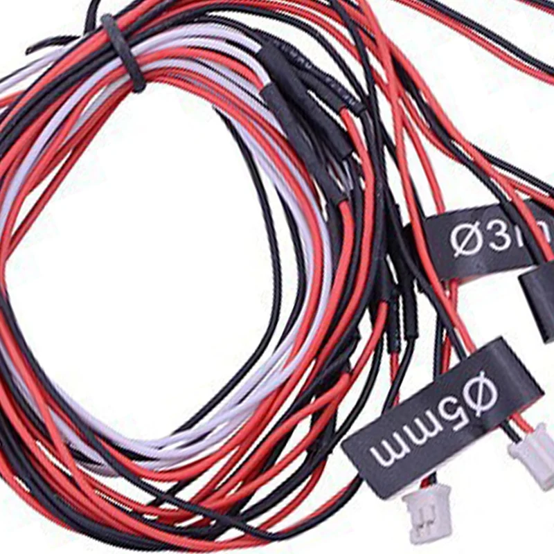 

8 Leds Car LED Lamps Light Strobe Lights Kit for 1/10 1/8 HSP TAMIYA CC01 D90 SCX10 RC Car Model