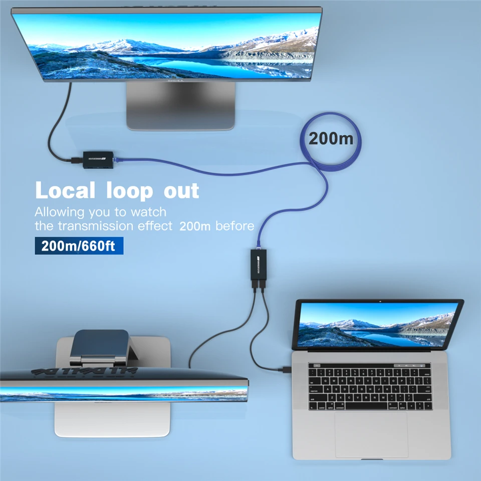 ZY-DT236 HDBitT IP HDMI удлинитель 200 м по UTP/STP CAT5 CAT5e CAT6 с ИК-сетью LAN RJ45 Ethernet | Электроника