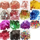 500 г1 кг металлическая фольга 1,5 см розовое золото круглая Звезда Сердце блестки стол Конфетти детский душ свадьба день рождения украшения