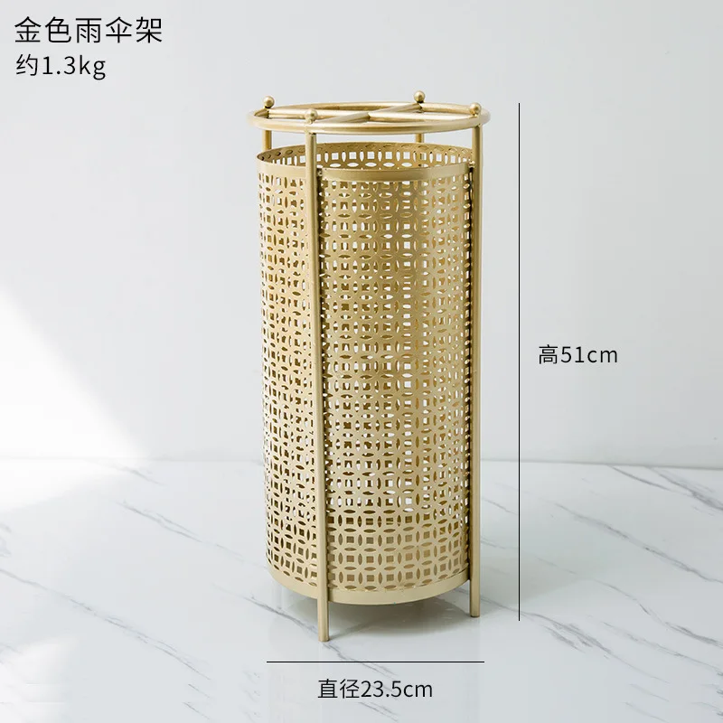 

Iron material modern light luxury umbrella stand metal paint after the door umbrella stand iron storage rack waterproof