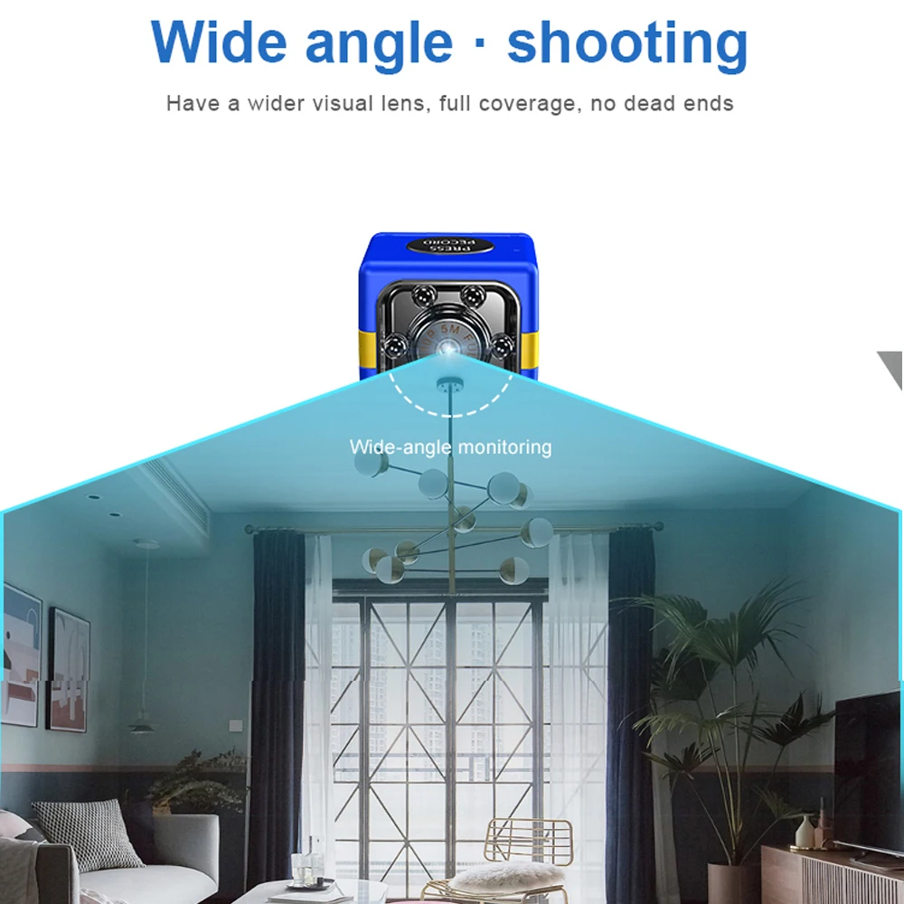 Мини-камера HD 1080P с датчиком ночного видения камера безопасности монитор