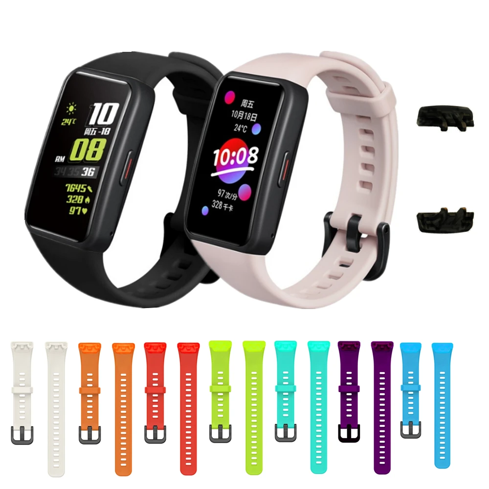 

Soft Silicone Sport Band for Honor Band 6 Wristband Bracelet Colorful Replacement Wrist Strap Bands for Huawei Honor Band 6