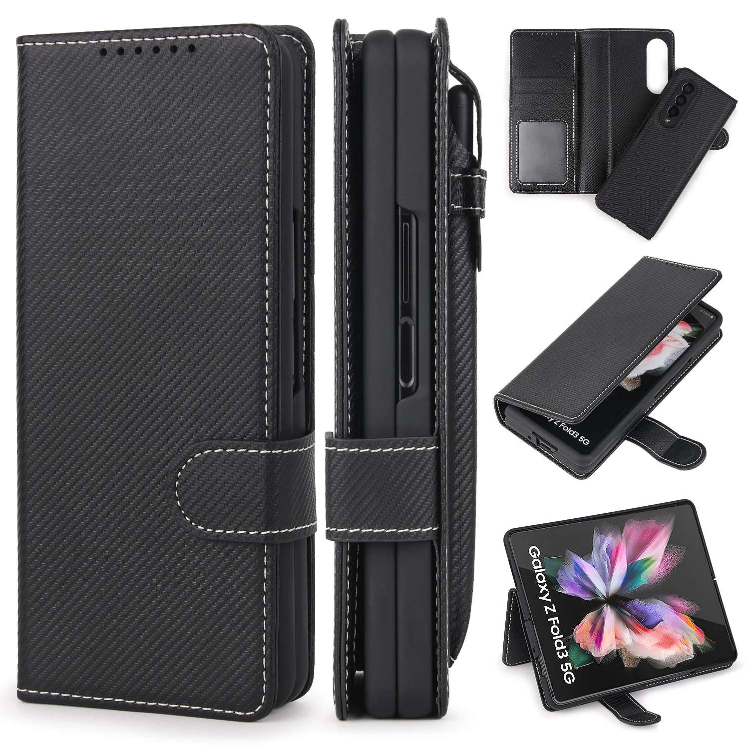 

With S Pen Slot Holder Case For Samsung Galaxy Z Fold 3 Case For F9260 Case Not Included S Pen No Spen Sell