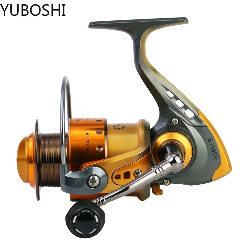 

YUBOSHI 13 + 1BB спиннинговая Рыболовная катушка металлическая зеркальная серия левая/правая сменная пресноводная/морская спиннинговая катушка