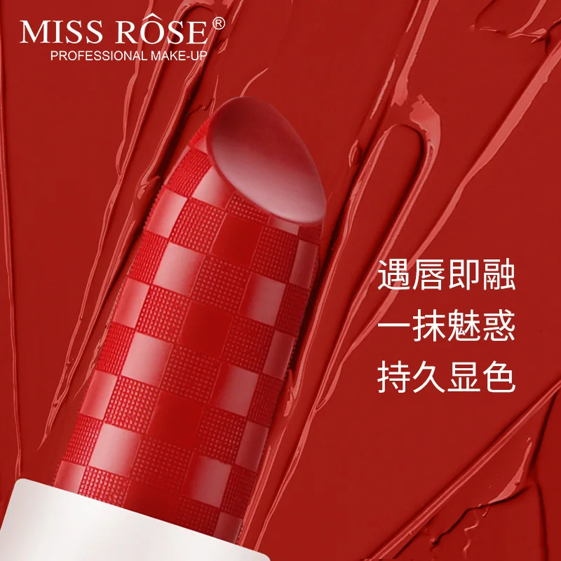 MiSS ROSE High-End Lipstick Wholesale Makeup Online Celebrity Douyin Deft Broadcast Moisturizing and Nourishing Lipstick Gift