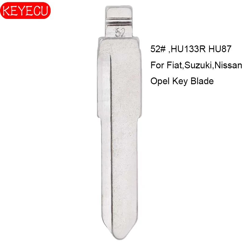 

KEYECU 10PCS/Lot KEYDIY Universal Remotes Flip Blade 52# ,HU133R HU87 for Fiat,Suzuki,Nissan,Opel
