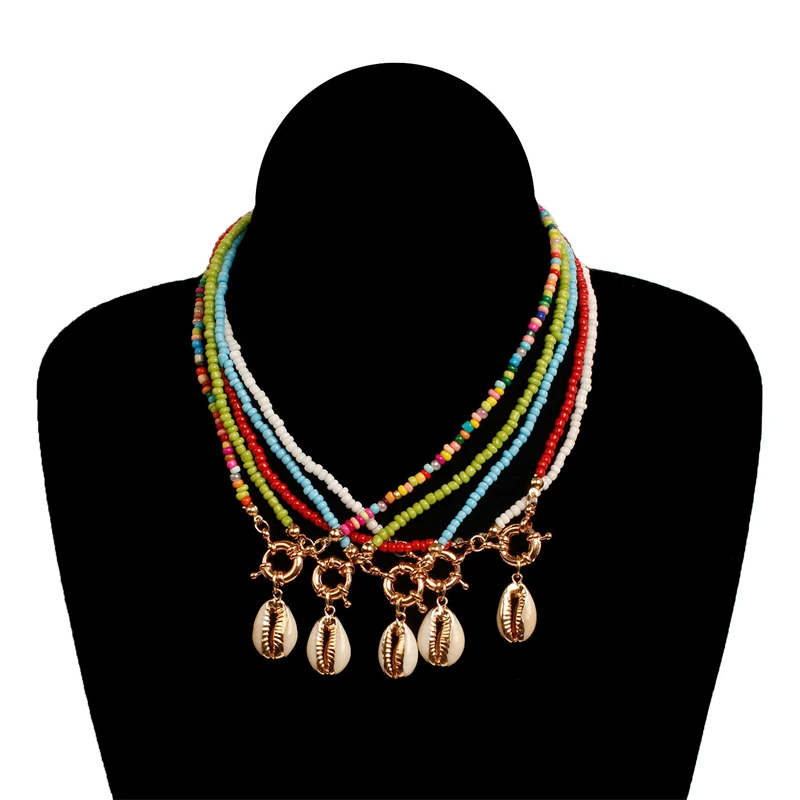 Женское колье-чокер с бусинами | Украшения и аксессуары